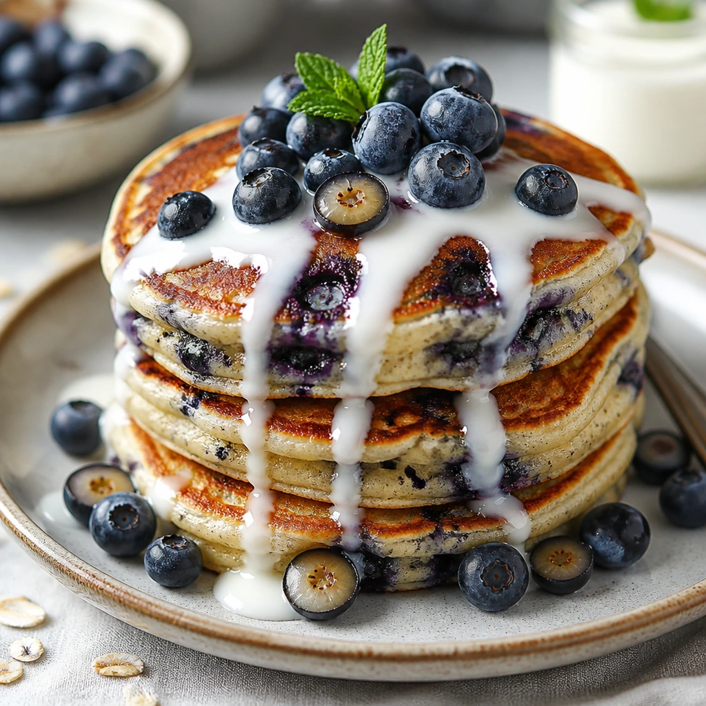 Heidelbeeren-Pfannkuchen