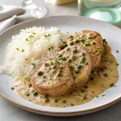 Schweinemedaillons mit Pfeffersauce